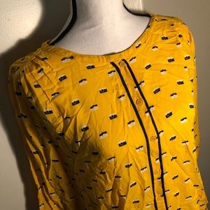 yellow blouses at jcpenney